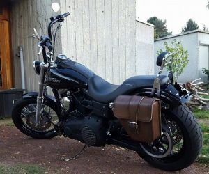Sacoche Myleatherbikes Harley Dyna Street Bob_91